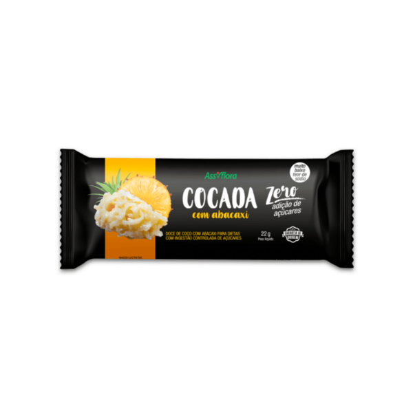Encontraproduto.com.br - Cocada com Abacaxi Zero Açúcar - Assiflora - 22g