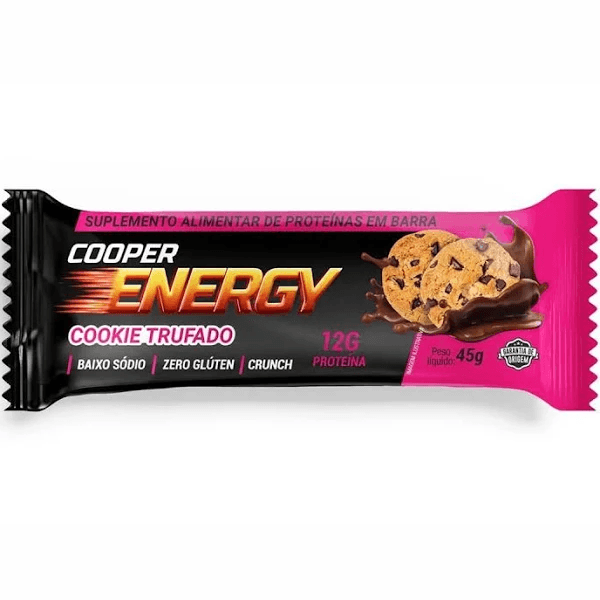 Barra Proteína Energy Cookie Trufado - Cooper - 12g