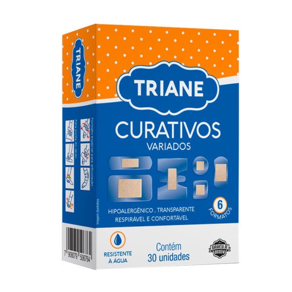Encontraproduto.com.br - Curativos Variados Triane 30 Unidades