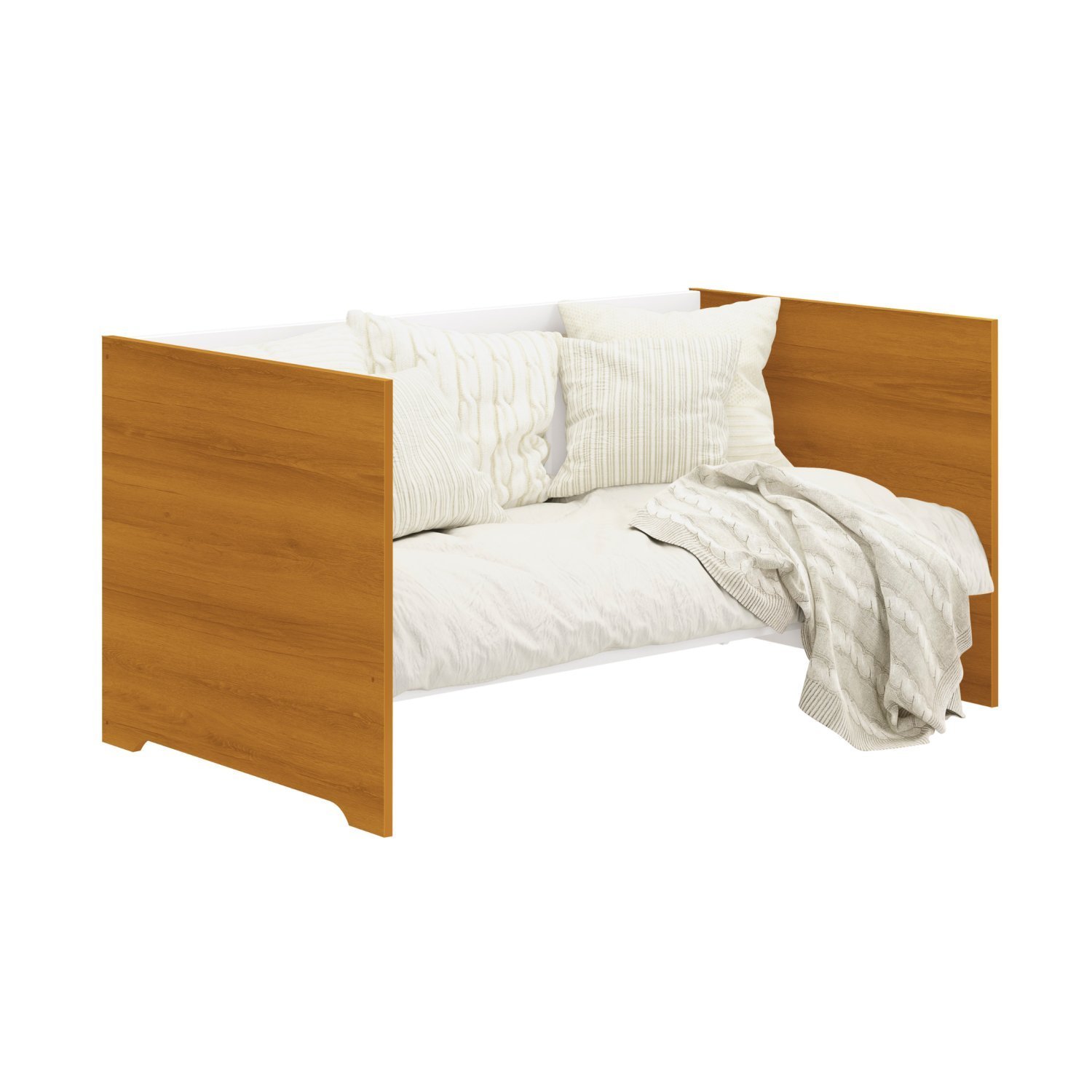 Encontraproduto.com.br - Berço 4 em 1 Estilo Clássico Evolution Branco Fosco com Savana