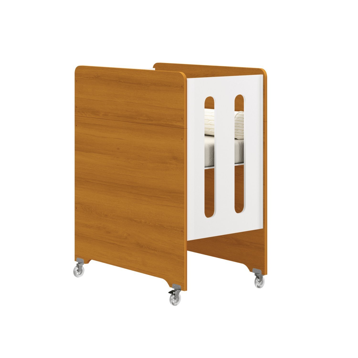 Encontraproduto.com.br - Berço 4 em 1 Estilo Clássico Evolution Branco Fosco com Savana