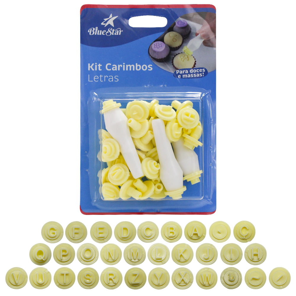 Encontraproduto.com.br - KIT CARIMBOS AMARELO C/35 R.410914
