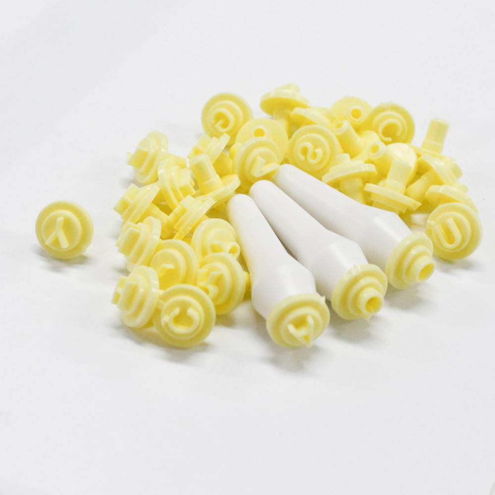 Encontraproduto.com.br - KIT CARIMBOS AMARELO C/35 R.410914