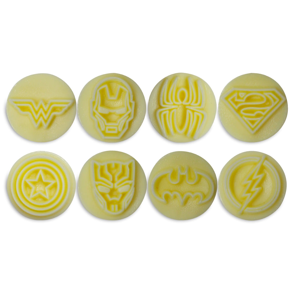 Encontraproduto.com.br - KIT CARIMBOS HEROIS AMARELO C/9 R.411089