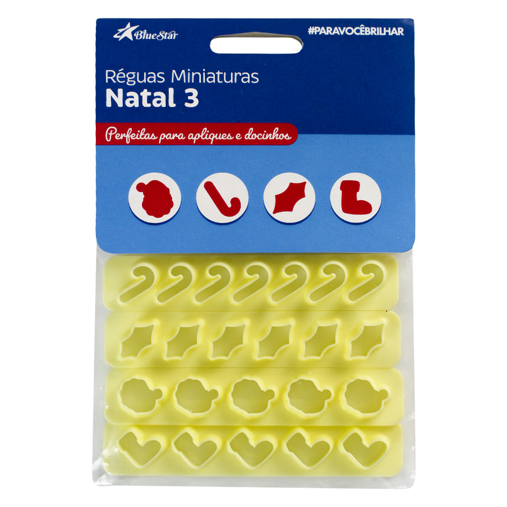 Encontraproduto.com.br - Kit Cortadores de Natal 3 BLUESTARNET