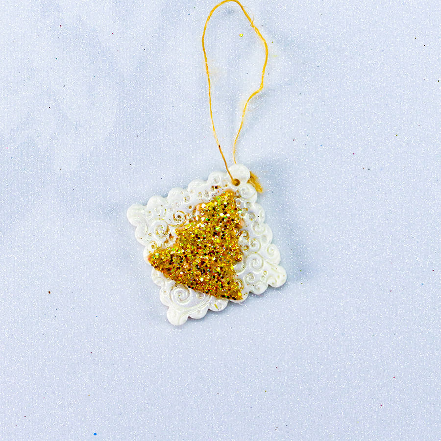 Encontraproduto.com.br - Marcador Natal Arabesco Un BLUESTAR.