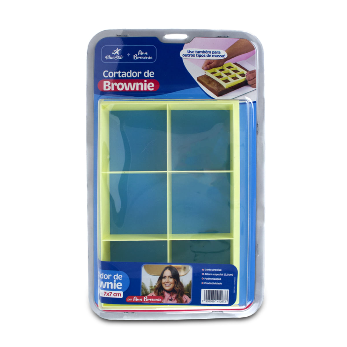 Encontraproduto.com.br - Cortador De Brownie 7x7CM UN 412673 BLUESTAR
