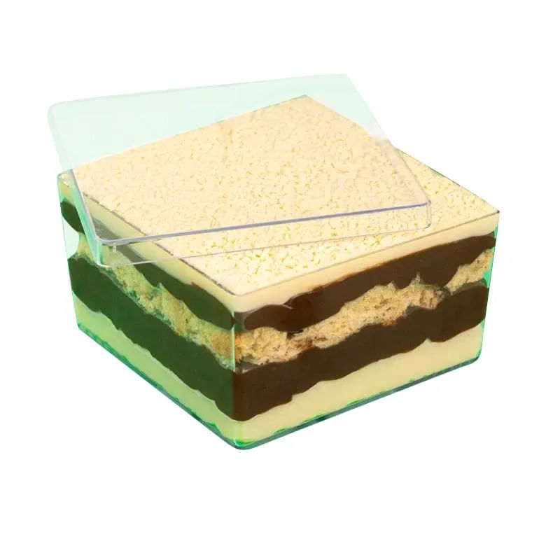 Encontraproduto.com.br - Cake Box Quadrado Cristal Com Tampa 15X8X15CM UN 412789 BLUESTAR