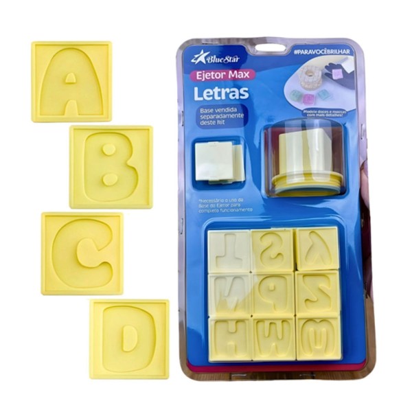 Encontraproduto.com.br - Molde Para Ejetor Max Letras 29 Peças 413076 BLUESTAR