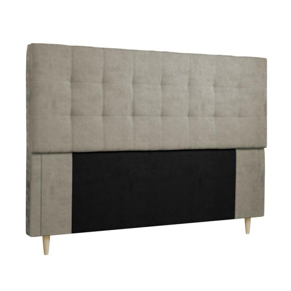 Encontraproduto.com.br - Cabeceira para Cama Box Queen Dobuê Sevilha com Revestimento em Veludo