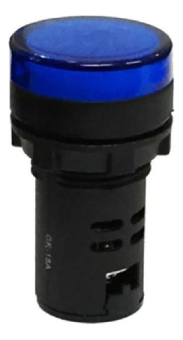 Encontraproduto.com.br - Sinaleiro Redondo 22Mm Led Azul Hd16-22D/Bl220 2244 Bhs