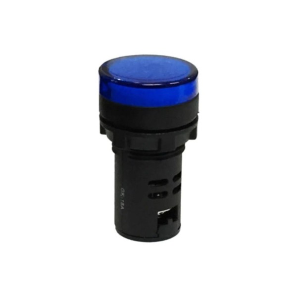 Encontraproduto.com.br - Sinaleiro Redondo 22Mm Led Azul Hd16-22D/Bl220 2244 Bhs