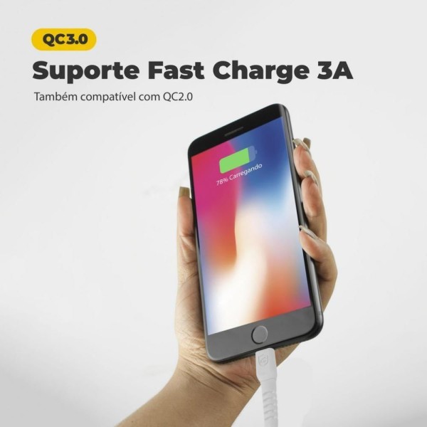 Cabo Lightning USB Dual Shock Gorila CF6GEGHR5 1,2m Branco