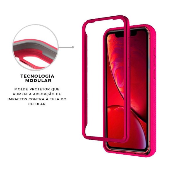 Encontraproduto.com.br - Capa case capinha Stronger Rosa Para iPhone XR - Gshield