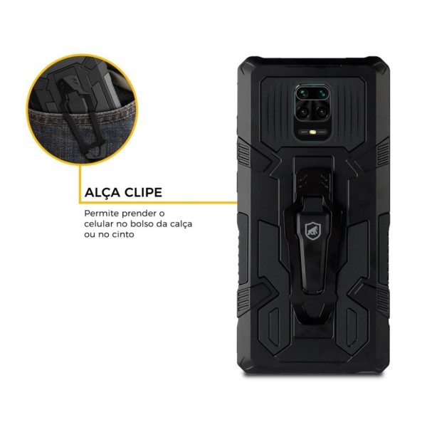 Encontraproduto.com.br - Capa case capinha Clip para Xiaomi Redmi Note 9 Pro - Gshield