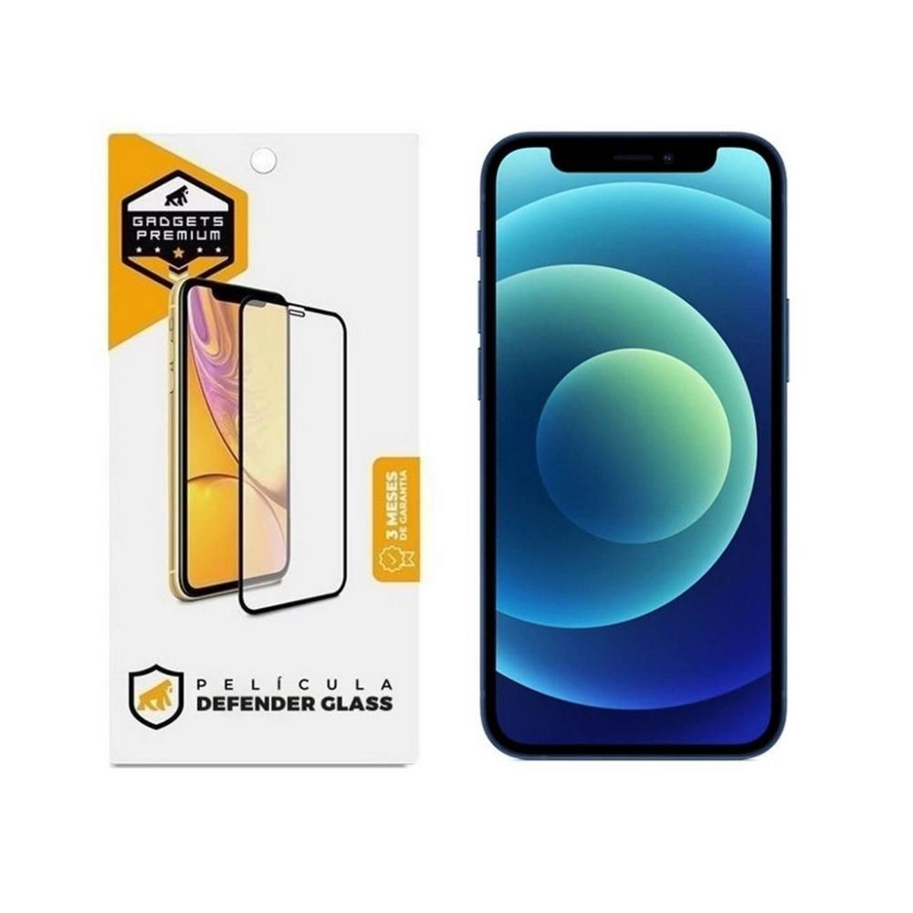 Encontraproduto.com.br - Película Defender Glass para iPhone 12 Mini - Preta - Gshield