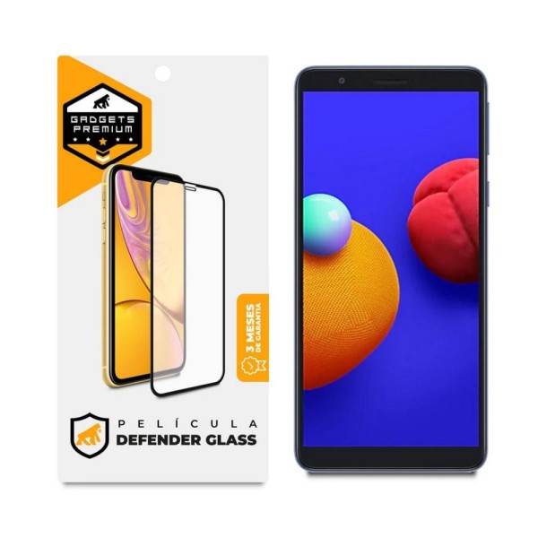 Encontraproduto.com.br - Película Defender Glass para Samsung Galaxy A01 Core e M01 Core - Preta - Gshield