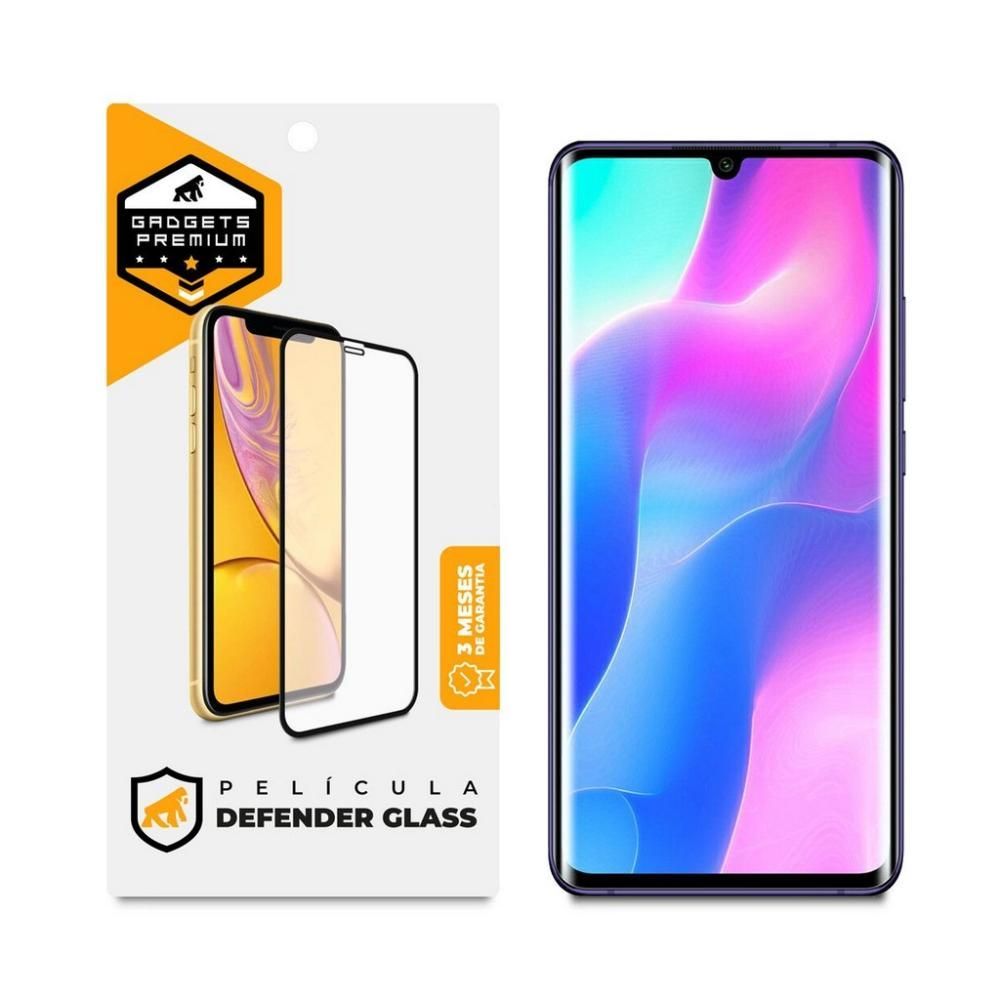Encontraproduto.com.br - Película Defender Glass para Xiaomi Mi 10 Lite - Preta - Gshield
