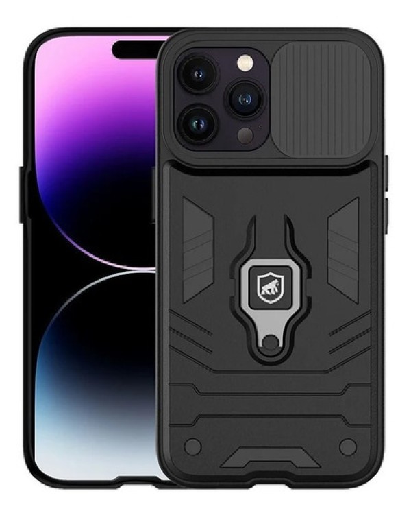 Encontraproduto.com.br - Capa case capinha Defender Black para iPhone 13 Pro - Gshield