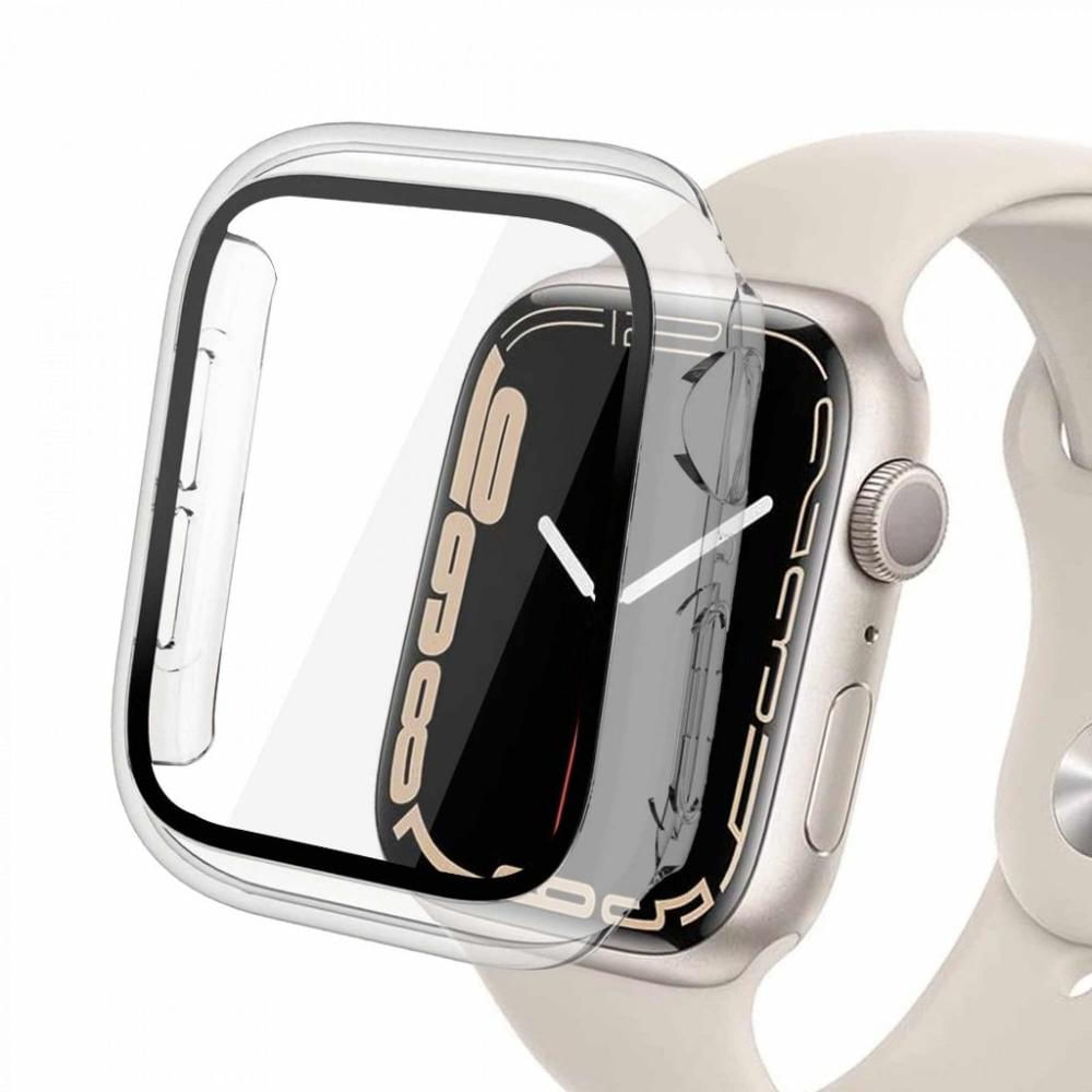 Encontraproduto.com.br - Case para Apple Watch 41MM (Series 7) - Armor - acompanha película integrada na case - Transparente - Gshield