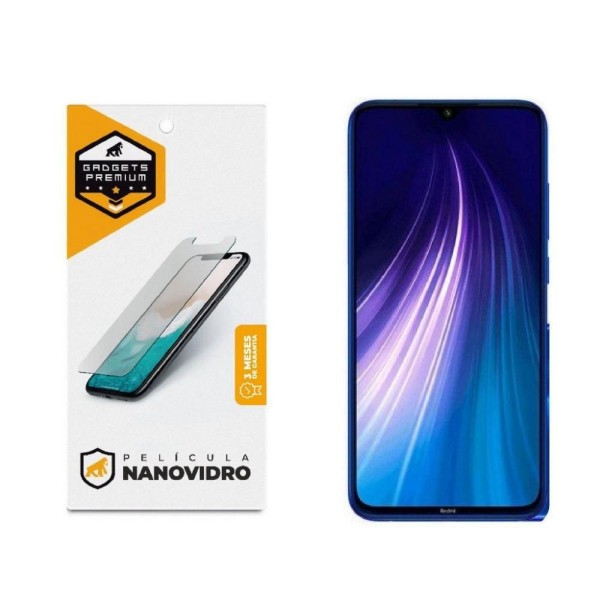 Encontraproduto.com.br - Kit Capa Case Capinha Dual Shock X E Pelicula Nano Vidro Para Xiaomi Redmi Note 8 - Gshield