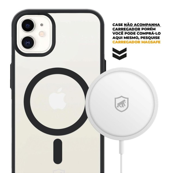 Encontraproduto.com.br - Capa MagSafe para iPhone 12 - Preta - Gshield