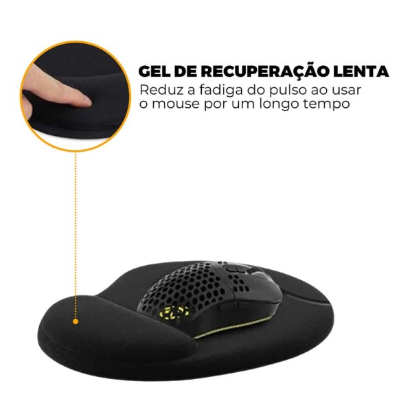 Encontraproduto.com.br - Mouse Pad Ergonomico com Apoio de punho - Gshield