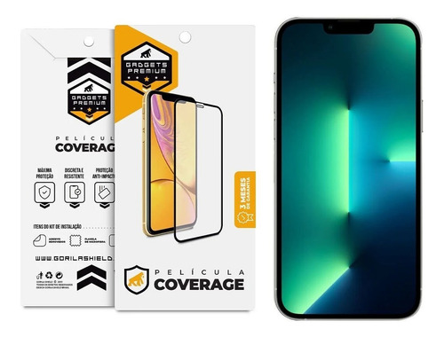 Encontraproduto.com.br - Película para iPhone 14 Pro - Coverage 5D Pro Preta - Gshield