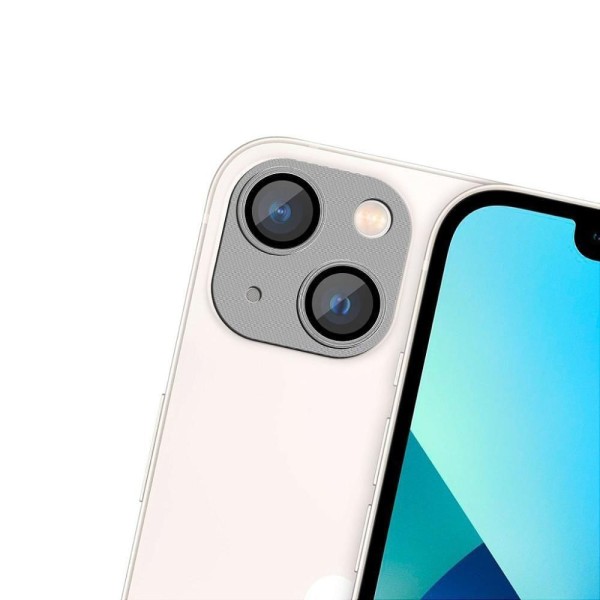 Encontraproduto.com.br - Protetor de lente de câmera de alumínio para iPhone 14 - Prata - Gshield