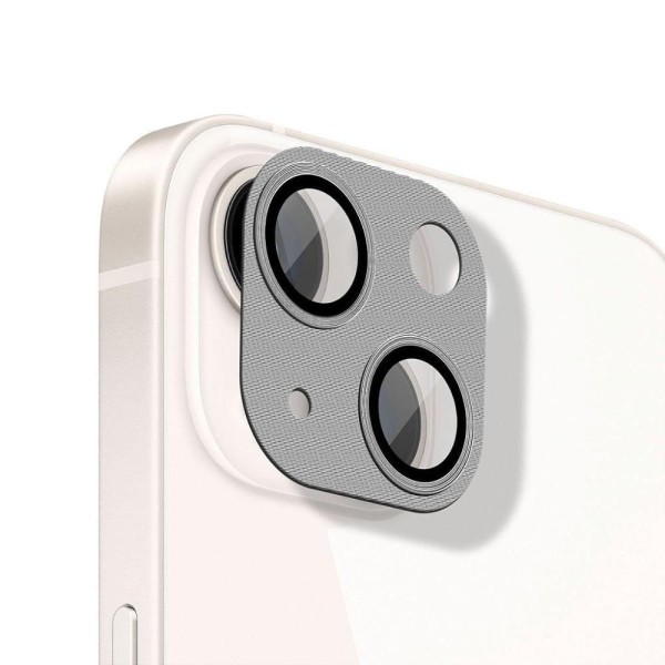 Encontraproduto.com.br - Protetor de lente de câmera de alumínio para iPhone 14 - Prata - Gshield