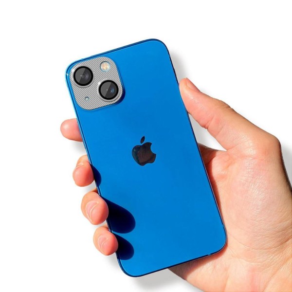 Encontraproduto.com.br - Protetor de lente de câmera de alumínio para iPhone 14 - Prata - Gshield
