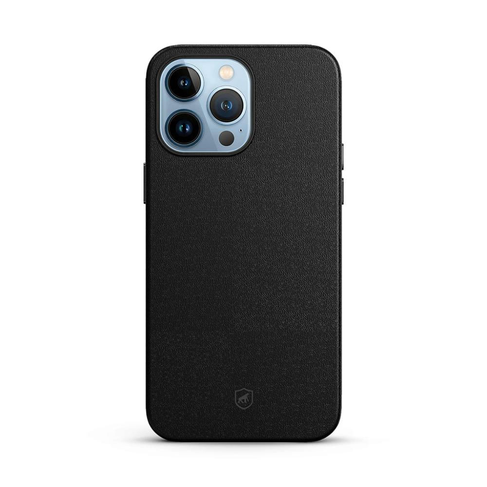 Encontraproduto.com.br - Capa Couro e Pelicula Coverage para iPhone 14 Pro - Gshield