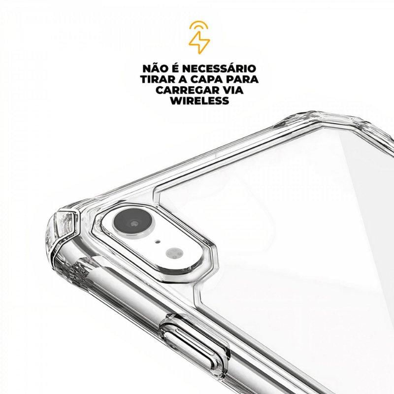 Encontraproduto.com.br - Kit Capa Clear Proof e Pelicula Coverage 5D Pro Preta para iPhone XR - Gshield