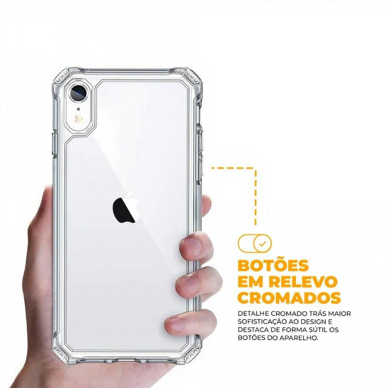 Encontraproduto.com.br - Kit Capa Clear Proof e Pelicula Coverage 5D Pro Preta para iPhone XR - Gshield