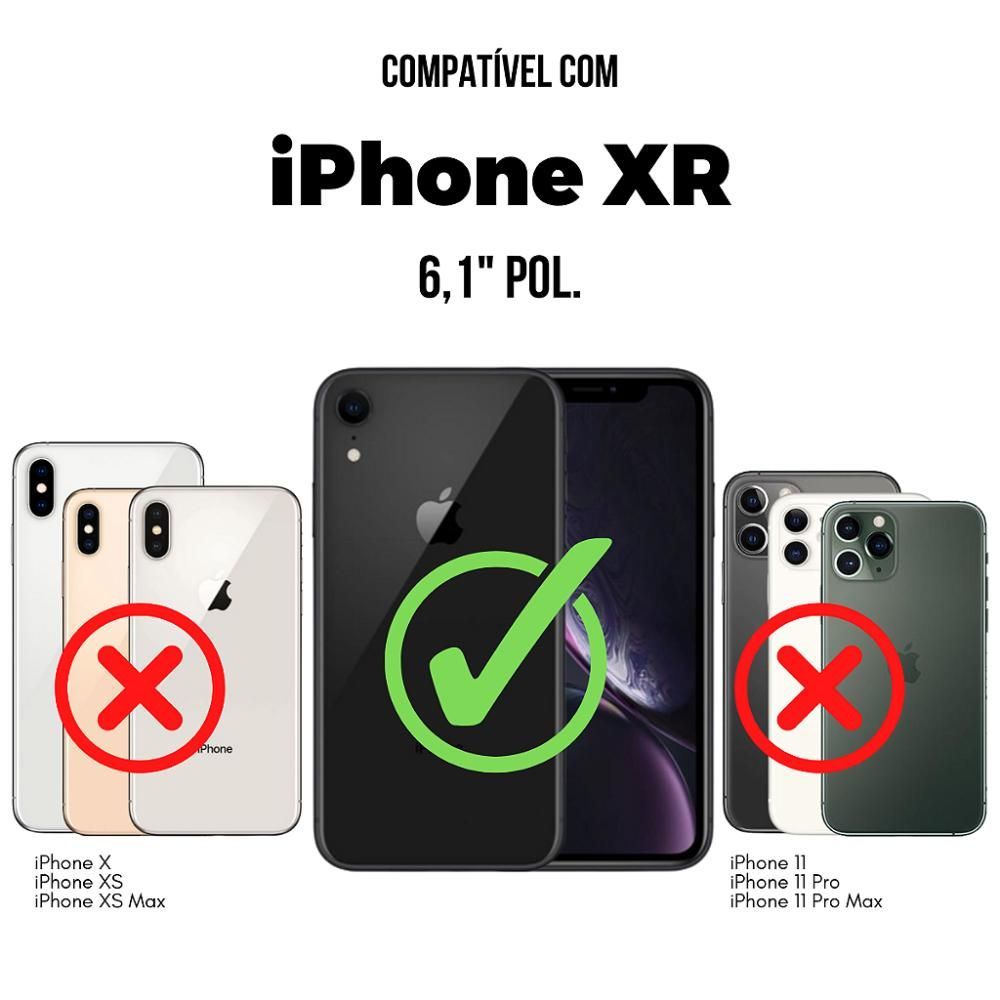 Encontraproduto.com.br - Kit Capa Clear Proof e Pelicula Coverage 5D Pro Preta para iPhone XR - Gshield
