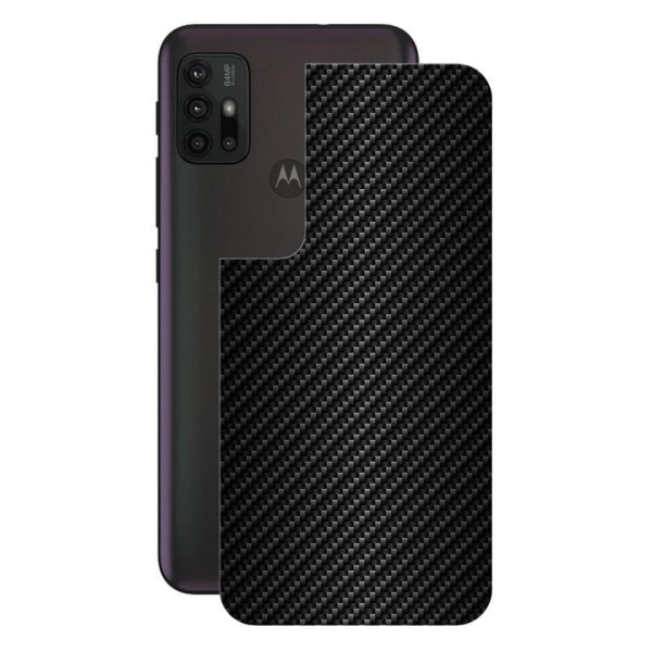 Película para Moto G30 -Traseira Fibra Carbono Preta-Gshield