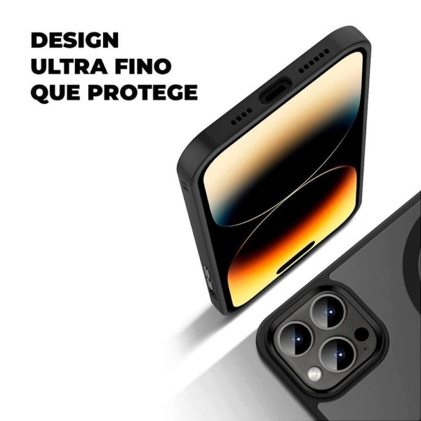 Encontraproduto.com.br - Kit Capa Magsafe Preta e Pelicula Coverage 5D Pro Preta para iPhone 11 Pro Max - Gshield
