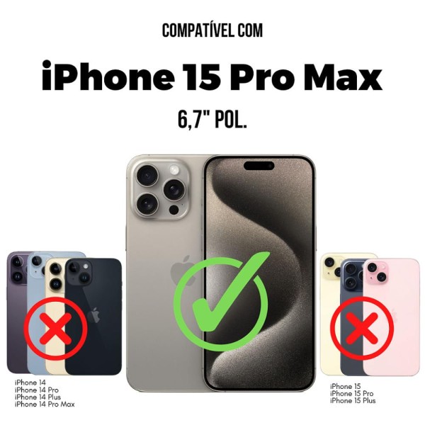 Encontraproduto.com.br - Capa Clear Proof p/ iPhone 15 Pro Max Gorila Shield