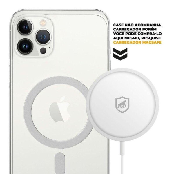 Encontraproduto.com.br - Capa Magsafe Transparente p/ iPhone 15 Pro Gorila Shield GS-7945
