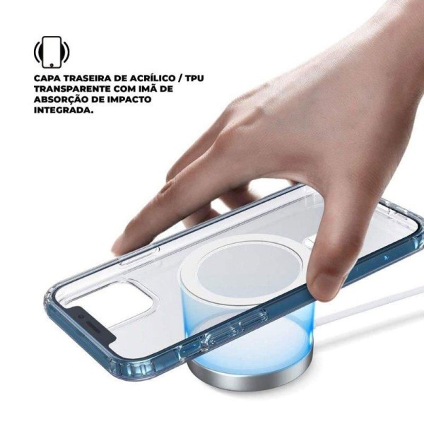 Encontraproduto.com.br - Capa Magsafe Transparente p/ iPhone 15 Pro Gorila Shield GS-7945