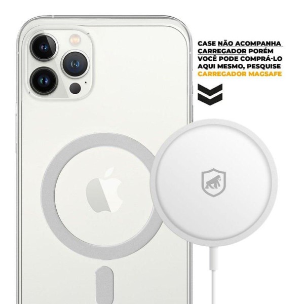 Encontraproduto.com.br - Capa Magsafe Transparente p/ iPhone 15 Pro Gorila Shield GS-7945