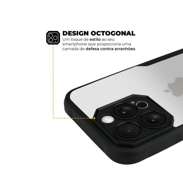 Encontraproduto.com.br - Capa para iPhone 15 Pro - Dual Sense Preta - Gshield