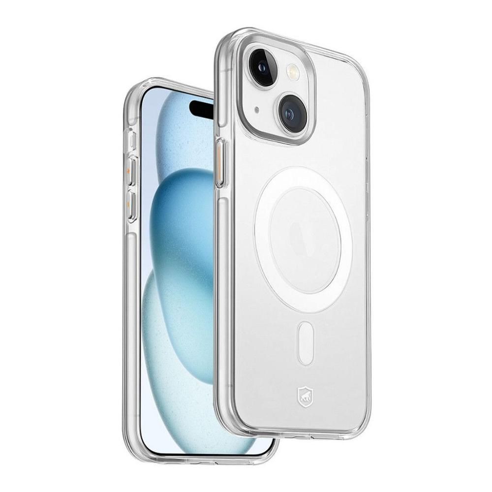 Encontraproduto.com.br - Capa para iPhone 15 - MagSafe Crystal Armor - NÃO AMARELA - Gshield