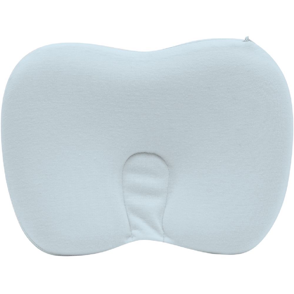 Travesseiro Para Bebês Anatômico Visco Elástico Baby Buba Azul