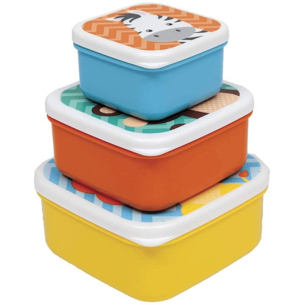 Encontraproduto.com.br - KIT COM 3 POTINHOS ANIMAL FUN - BUBA