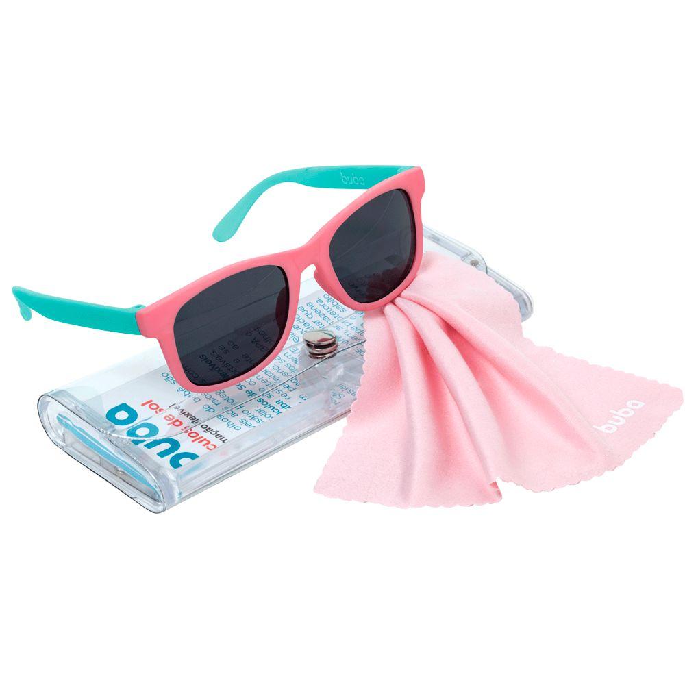 Encontraproduto.com.br - Óculos de Sol Infantil Rosa/Verde Proteção UVA e UVB Buba