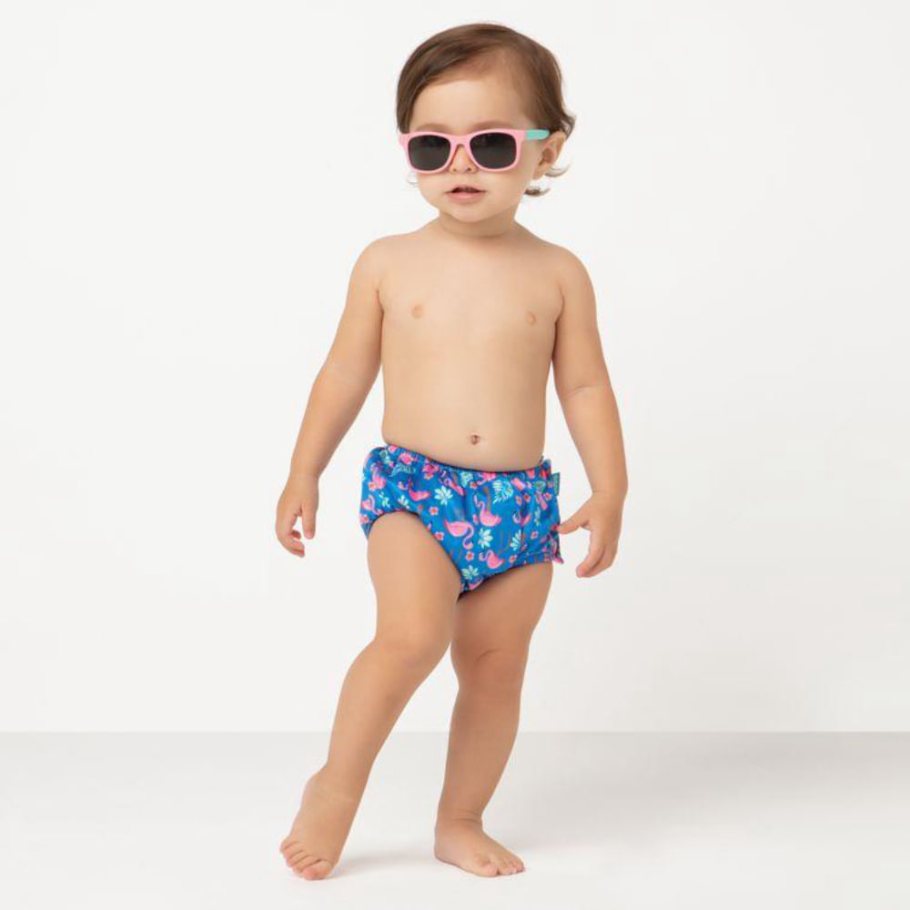 Encontraproduto.com.br - Óculos de Sol Infantil Rosa/Verde Proteção UVA e UVB Buba