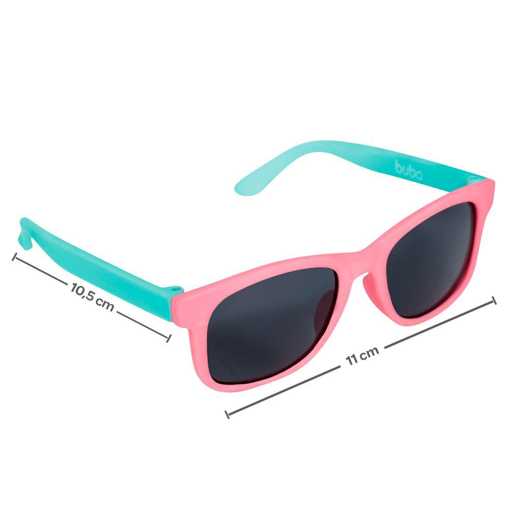 Encontraproduto.com.br - Óculos de Sol Infantil Rosa/Verde Proteção UVA e UVB Buba