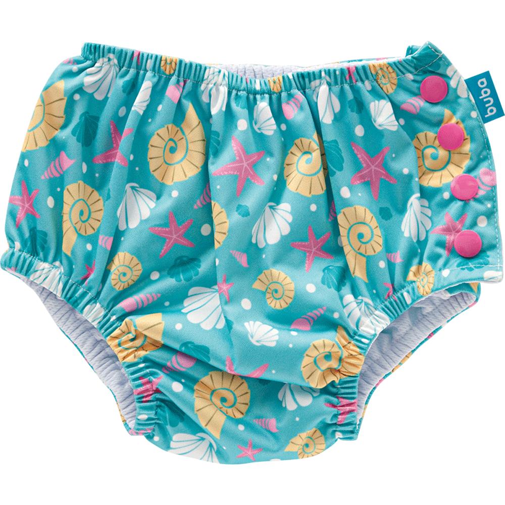 Encontraproduto.com.br - Biquíni de Banho Com Fralda Reutilizável Conchas