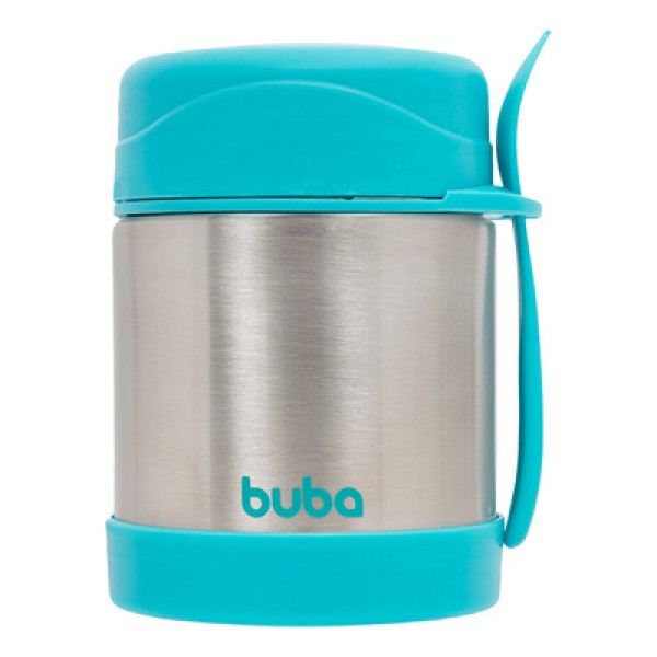 Pote Térmico C/ Talher Buba Fun Leão Resistente Comida 320ml